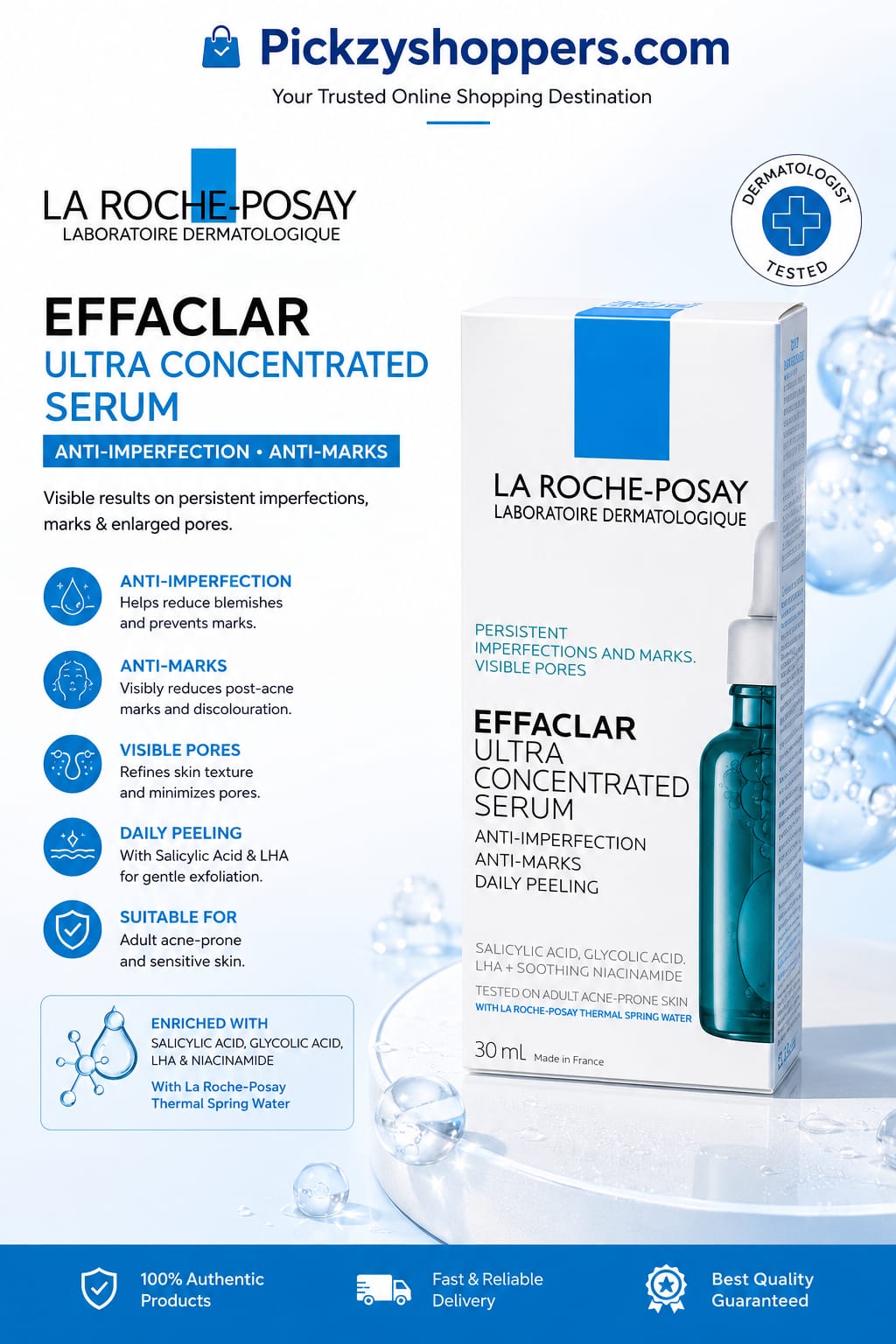 La Roche-Posay Effaclar Ultra Concentrated Serum for Acne & Skin Imperfections