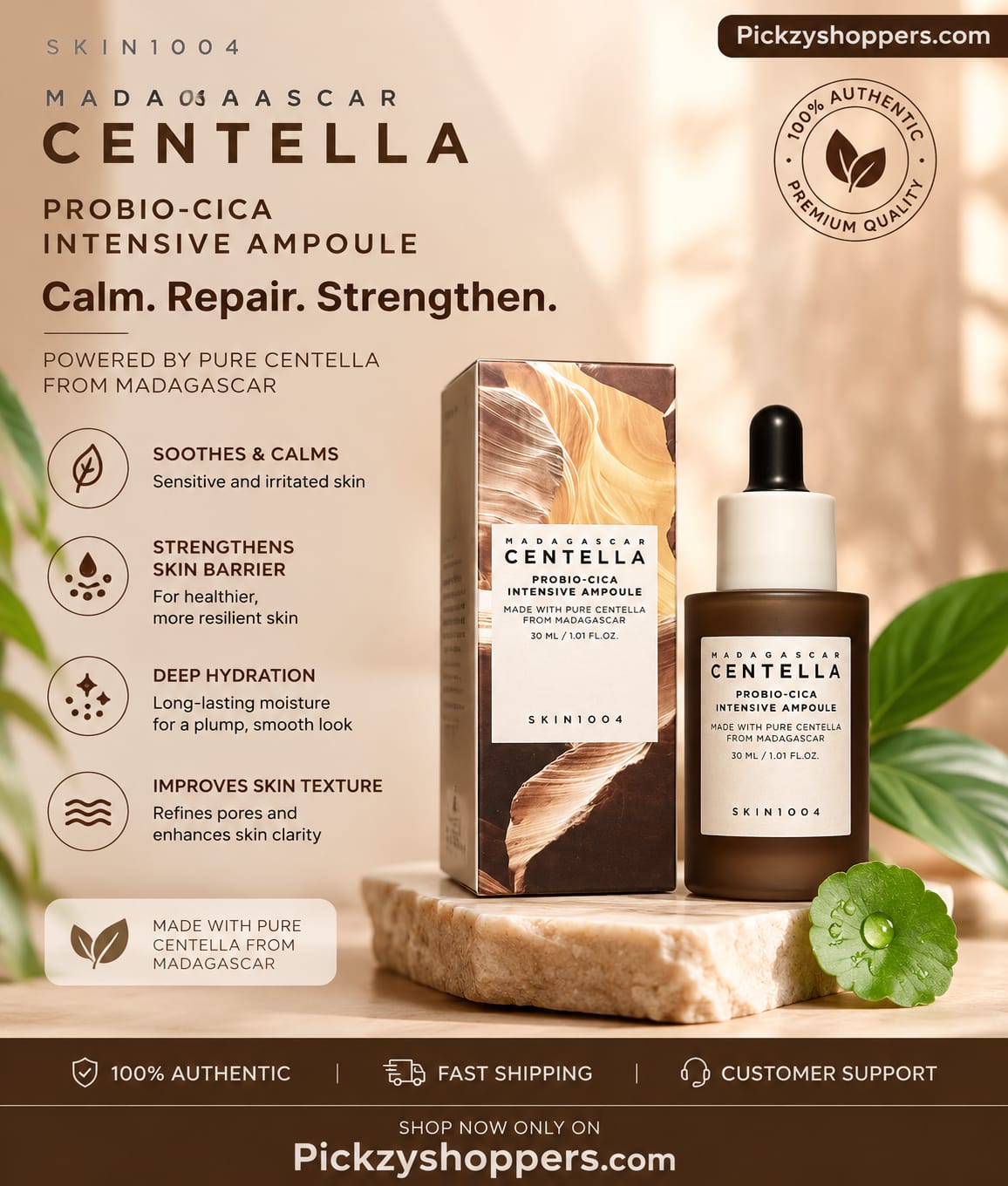 SKIN1004 Madagascar Centella Probio-Cica Intensive Ampoule for Skin Barrier Repair