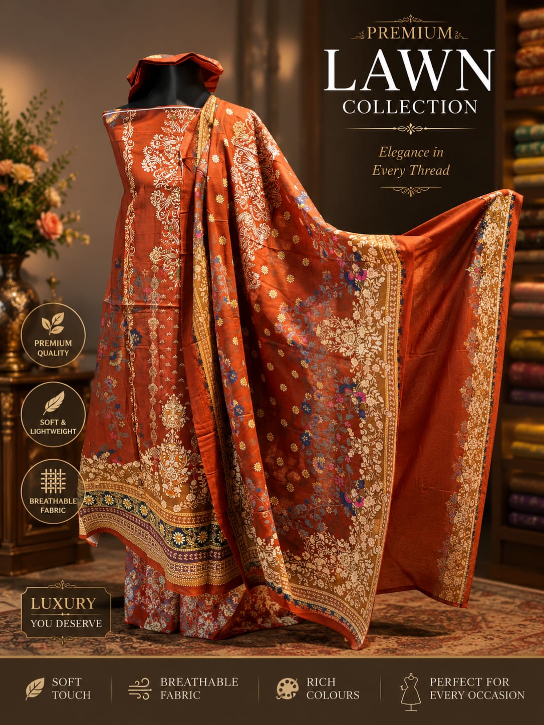 Zam Zam A Grade LAWN Collection ✨