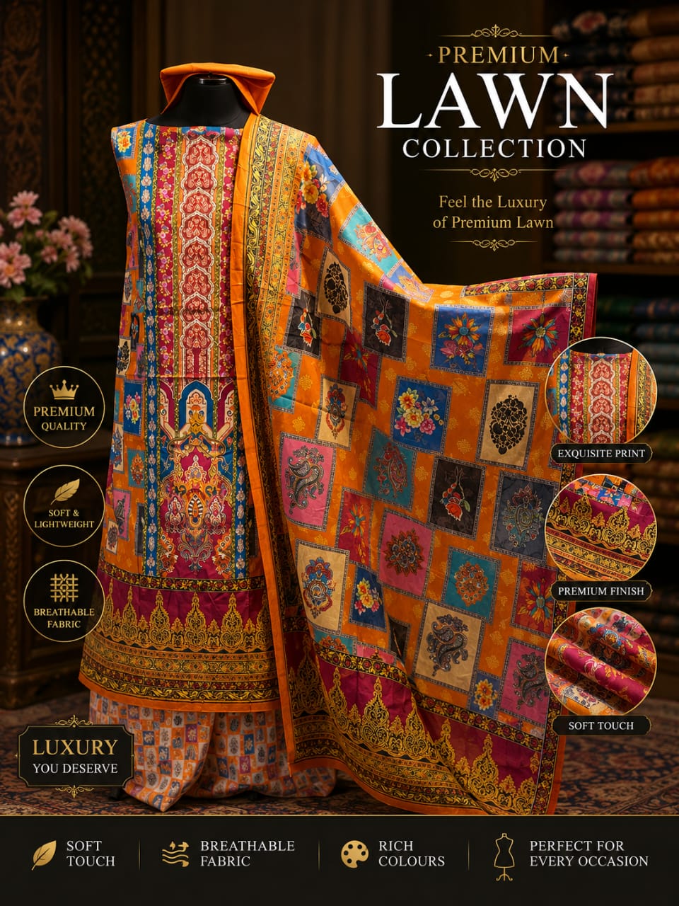 Zam Zam A Grade LAWN Collection ✨